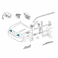 OEM Toyota Land Cruiser Front Sensor Diagram - 89173-69205