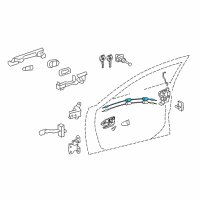 OEM Toyota Camry Lock Cable Diagram - 69750-06090