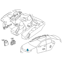OEM Toyota Camry Front Sensor Diagram - 89173-09820