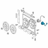 OEM Scion xB Fan Motor Diagram - 16363-28390