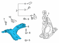 OEM Toyota Sienna Lower Control Arm Diagram - 48068-08050