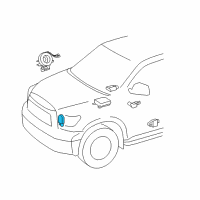 OEM Toyota Sequoia Front Sensor Diagram - 89173-09730