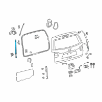 OEM Toyota Sequoia Support Cylinder Diagram - 68908-0C040