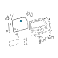 OEM Toyota Sequoia Hinge Diagram - 68810-0C031