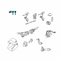 OEM Toyota Highlander Cylinder & Keys Diagram - 69057-02361
