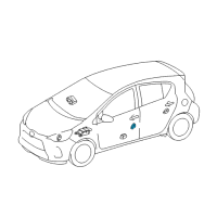 OEM Toyota Sienna Side Sensor Diagram - 89831-08090
