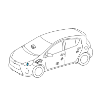 OEM Toyota Prius C Front Sensor Diagram - 89173-59287