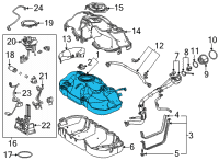 OEM Toyota RAV4 Fuel Tank Diagram - 77001-42410