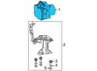 OEM Toyota Sienna ABS Control Unit Diagram - 44050-45010