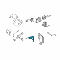 OEM Toyota Cylinder & Keys Diagram - 69057-34030