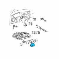 OEM Toyota Pickup Speedometer Head Diagram - 83110-35170
