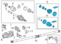 OEM Toyota Camry Boot Kit Diagram - 04429-0R070