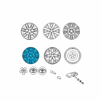 OEM Toyota Avalon Wheel, Alloy Diagram - 42611-AC072