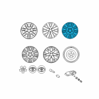 OEM Toyota Avalon Wheel, Alloy Diagram - 42611-AC091