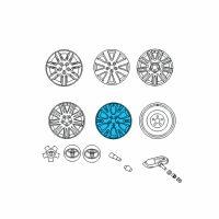OEM Toyota Avalon Wheel, Alloy Diagram - 42611-07030