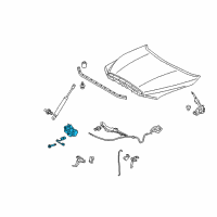 OEM Toyota Camry Lock Assembly Diagram - 53510-50010