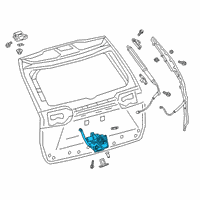 OEM Toyota RAV4 Lock Assembly Diagram - 69350-42080