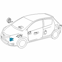 OEM Toyota Yaris Front Sensor Diagram - 89173-09A90