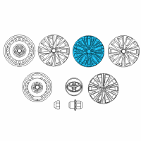 OEM Toyota Camry Wheel, Alloy Diagram - 42611-06E10