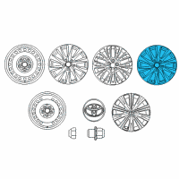 OEM Toyota Camry Wheel, Alloy Diagram - 42611-06E20