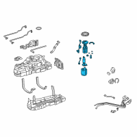 OEM Toyota 4Runner Fuel Pump Assembly Diagram - 77020-35160