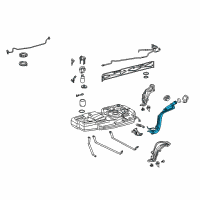 OEM Toyota Sienna Filler Pipe Diagram - 77201-08040