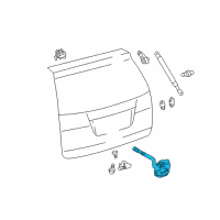 OEM Toyota Sienna Lock Assembly Diagram - 69110-08020
