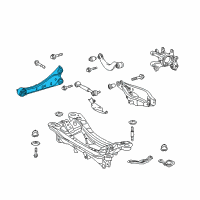 OEM Toyota Corolla iM Trailing Arm Diagram - 48760-12010