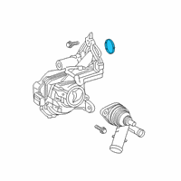 OEM Toyota Sienna Water Pump Assembly Seal Diagram - 16325-25010