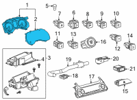 OEM Toyota Venza Cluster Assembly Diagram - 83800-4D690