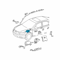OEM Toyota RAV4 Side Sensor Diagram - 89831-06010