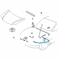 OEM Toyota Release Cable Diagram - 53630-52010