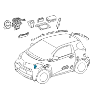OEM Toyota Land Cruiser Front Sensor Diagram - 89173-79055