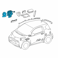 OEM Toyota Prius C Clock Spring Diagram - 84307-47020