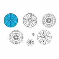 OEM Toyota Prius C Wheel, Alloy Diagram - 42611-52A00