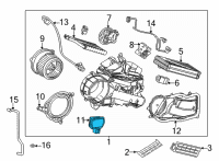 OEM Toyota Sequoia Fan Resistor Diagram - 87165-36010