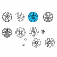 OEM Toyota RAV4 Wheel, Alloy Diagram - 42611-42660