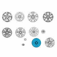 OEM Toyota Spare Wheel Diagram - 42611-06380