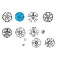 OEM Toyota Wheel, Steel Diagram - 42611-0R090
