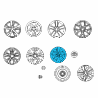 OEM Toyota Wheel Cover Diagram - 42602-0R030
