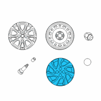 OEM Toyota Yaris Wheel Cover Diagram - 42602-WB002