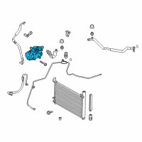 OEM Toyota Prius Compressor Diagram - 88370-47082