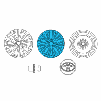 OEM Toyota Camry Wheel, Alloy Diagram - 42611-33D10