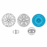 OEM Toyota Avalon Spare Wheel Diagram - 42611-06C40