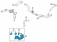 OEM Toyota Highlander Water Outlet Diagram - 16331-31220