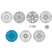 OEM Toyota Camry Wheel, Alloy Diagram - 42611-06B40