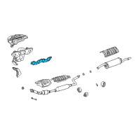 OEM Toyota Echo Manifold Gasket Diagram - 17173-21020