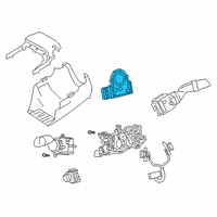 OEM Toyota Avalon Steering Sensor Assembly Diagram - 8924B-50050