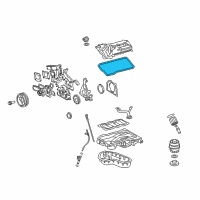 OEM Toyota Sienna Valve Cover Gasket Diagram - 11214-0P040