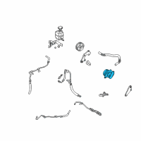OEM Toyota Sienna Power Steering Pump Diagram - 44320-07012